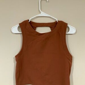 FP Movement Brown Sleeveless Crop Tank Top